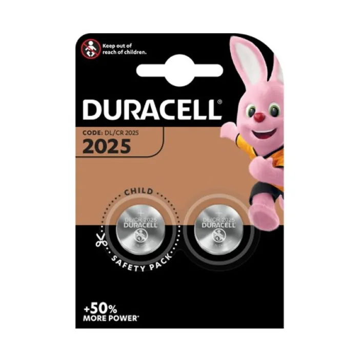 Batteria a bottone al litio Duracell 3V 2025 DL/CR2025 2 unità
