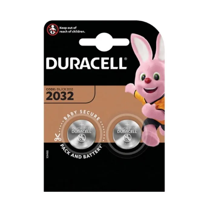 Batteria a bottone al litio Duracell 3V 2032 DL / CR2032 2 unità
