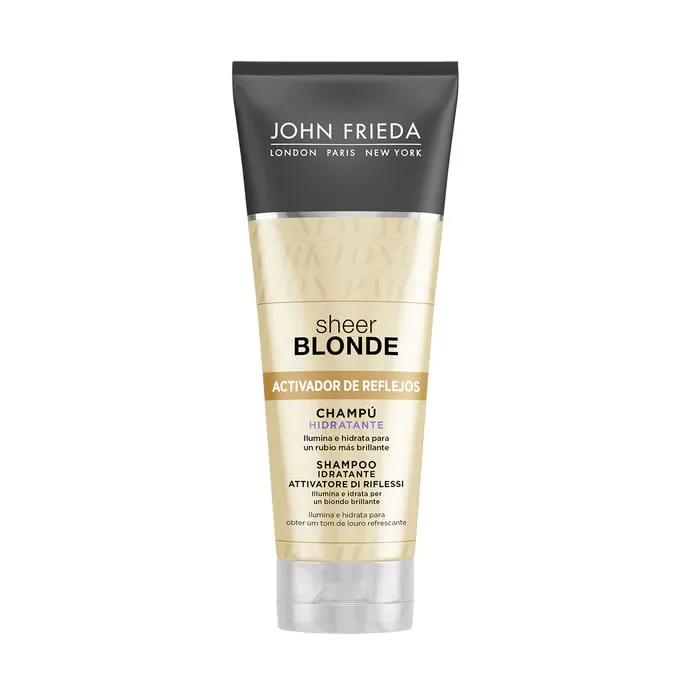 John Frieda Sheer Blonde Highlight Activating Brightening Shampoo per biondi più chiari 250 ml