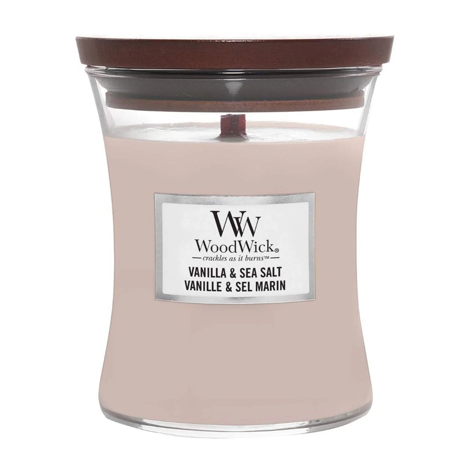 Woodwick Vela Vaniglia e Sale Marino 275g