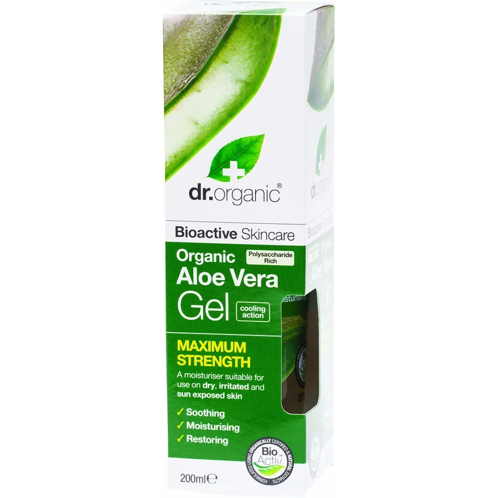 Dr Organic Aloe Vera Gel Massima Forza 200ml