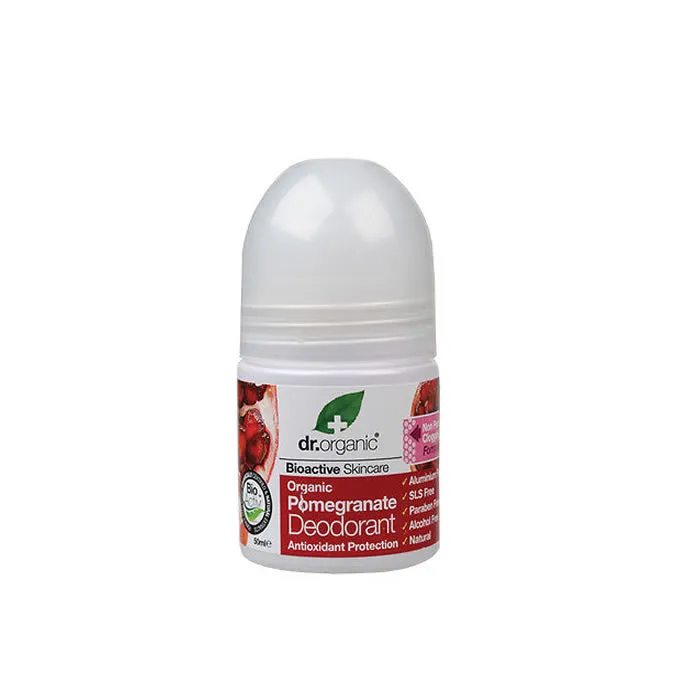 Dr Organic Deodorante Roll On al Melograno 50 ml