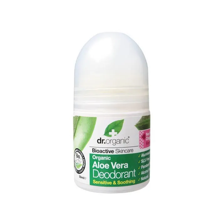 Dr Organic Aloe Vera Deodorante Roll On 50 ml