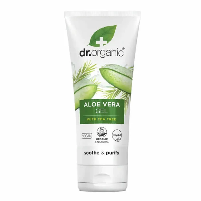 Dr Organic Gel di Aloe Vera con Tea Tree 200 ml