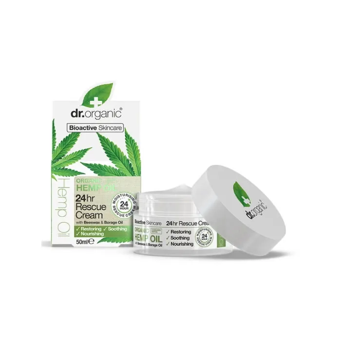 Crema di salvataggio all’olio di canapa Dr. Organic 50 ml