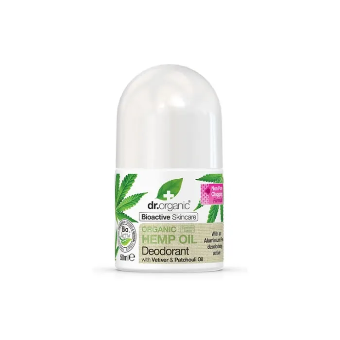 Deodorante all’olio di canapa Dr. Organic 50 ml