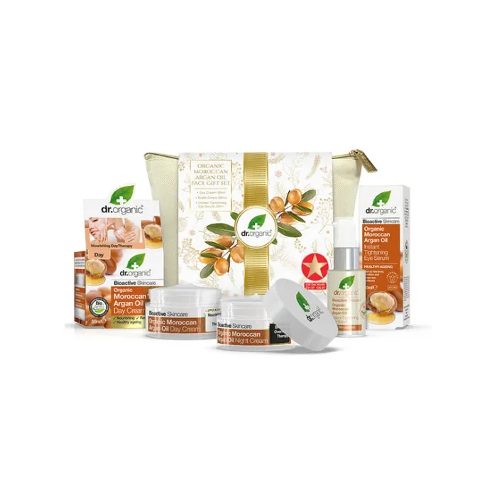 Set regalo viso all’olio di Argan marocchino biologico Dr.