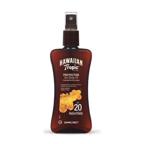Hawaiian Tropic Olio Spray Secco Protettivo SPF20 Medio 200ml