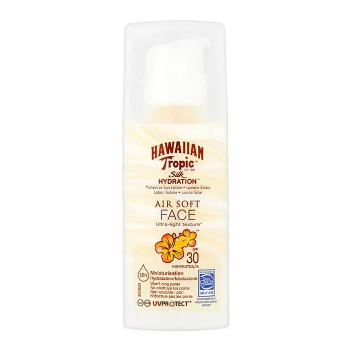 Hawaiian Tropic Silk Hydration Airsoft Face Sun Lotion SPF30 50 ml