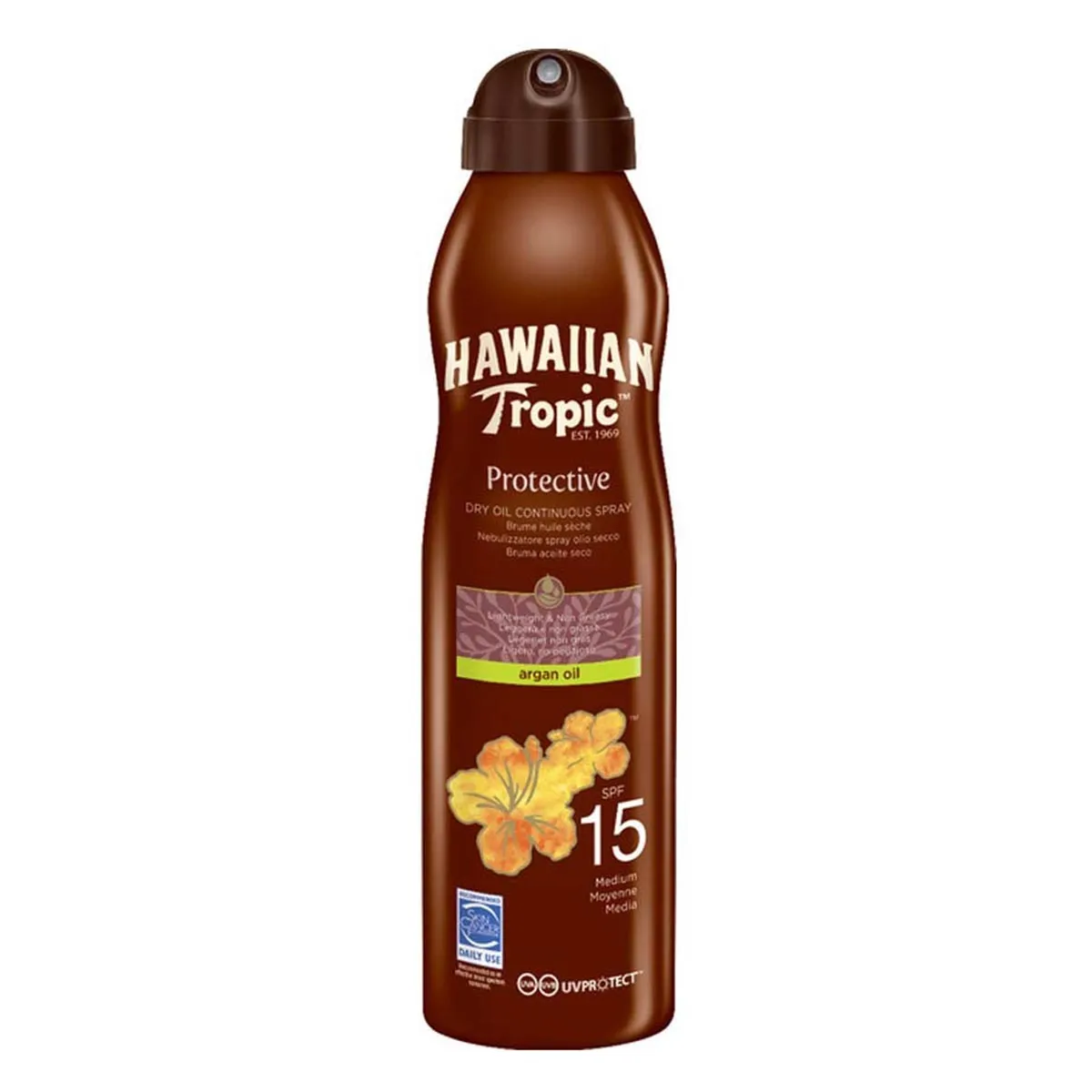 Hawaiian Tropic Olio di Argan Secco SPF15 177ml