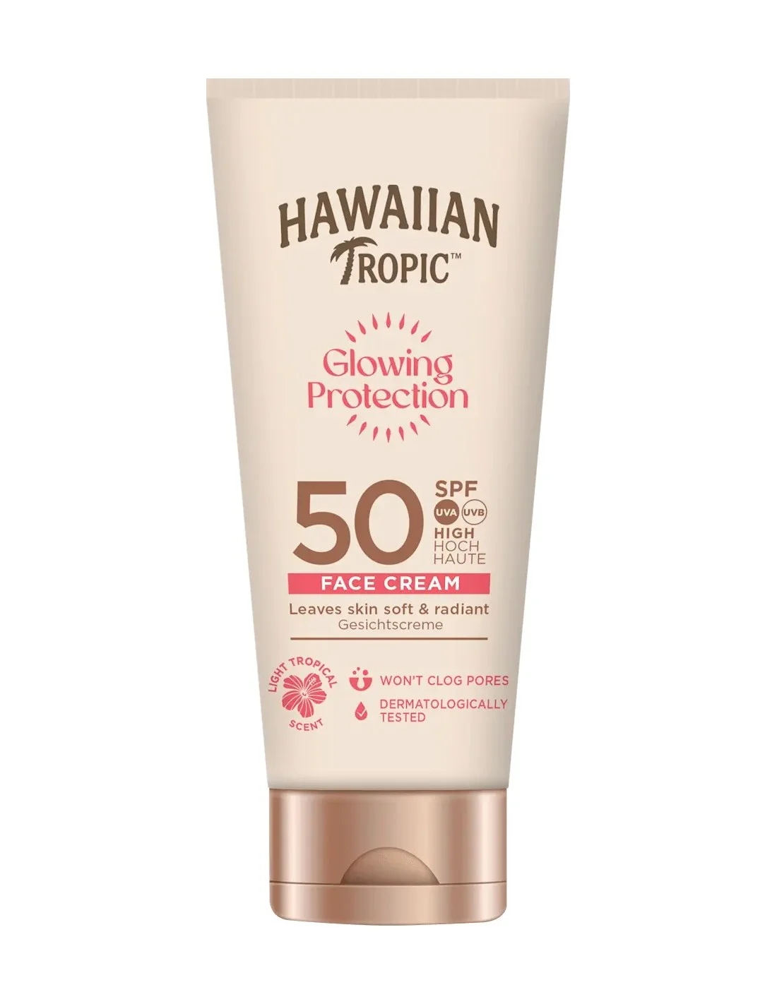 Hawaiian Tropic Glowing Protection Crema Viso Spf50 50 ml