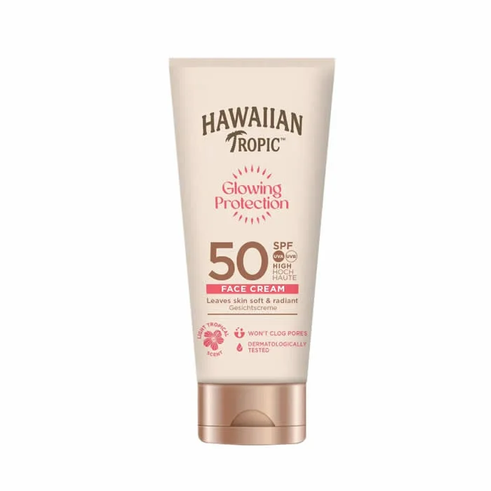 Hawaiian Tropic Glowing Protection Face Cream Spf50 50ml