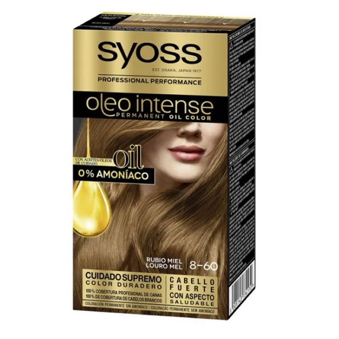 Syoss Oleo Intense Colorazione Permanente per Capelli 8-60 Biondo Miele
