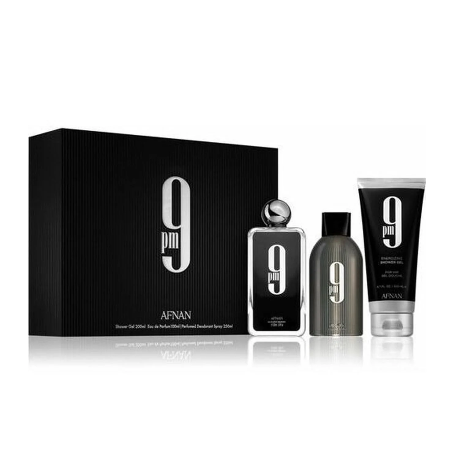 Afnan 9 Eau De Parfum 100un Gel De Baño 200ml Desodorante 250ml Spray Afnan 9 Eau De Parfum 100un Gel De Baño 200ml Desodorante 250ml Spray
