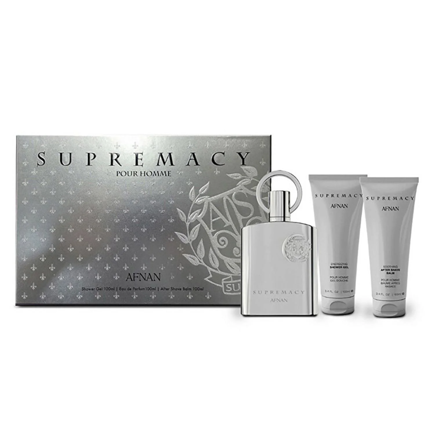 Afnan Supremacy Eau De Parfum 100ml Balsamo After Shave 100ml Gel De Baño 100ml