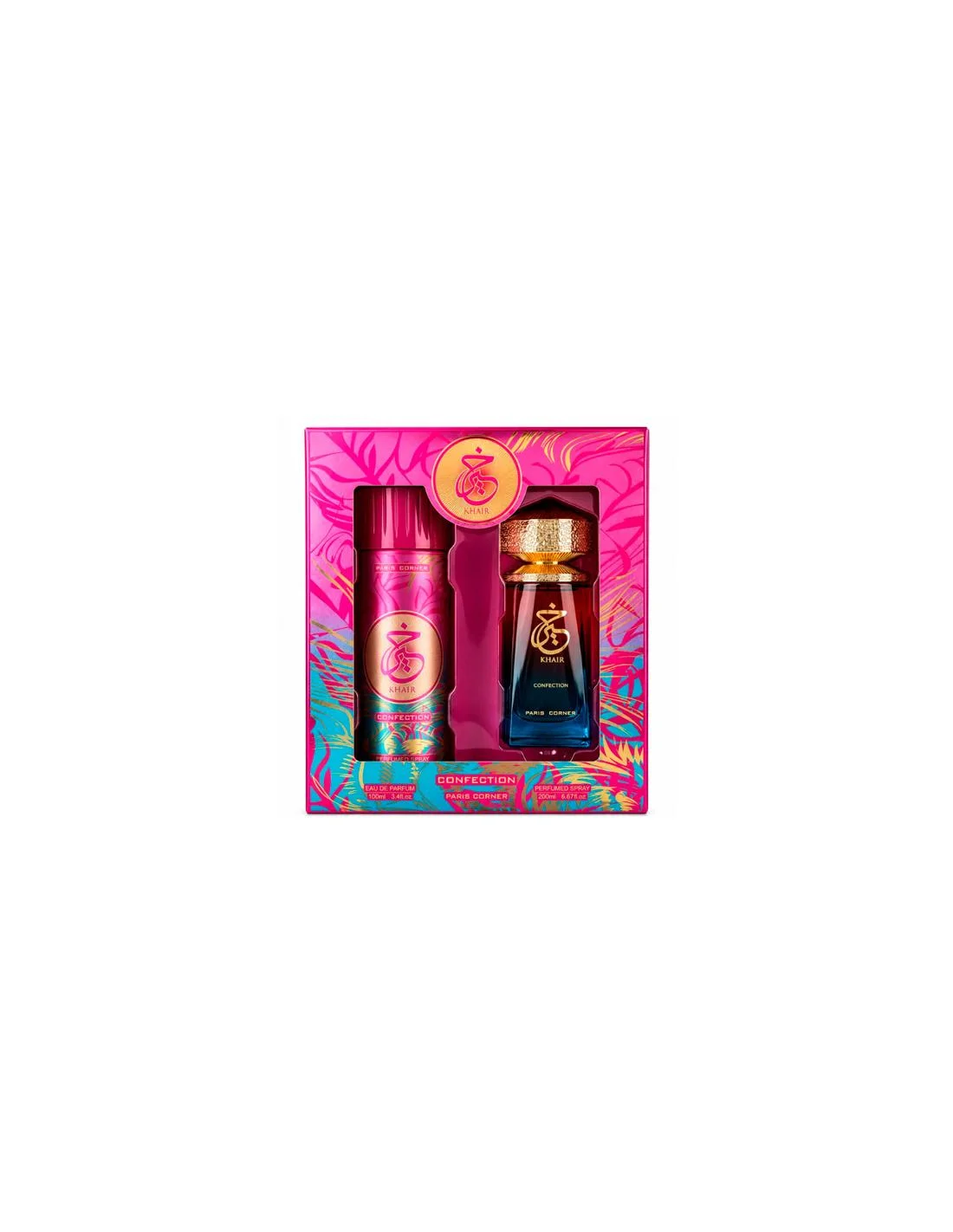 Paris Corner Khair Confection Edp Spray 100ml Sets Desodorante Spray 200ml
