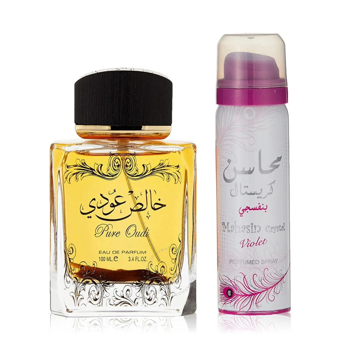 Lattafa Pure Oudi Eau de Parfum Spray 100ml, Deodorante Spray 50ml