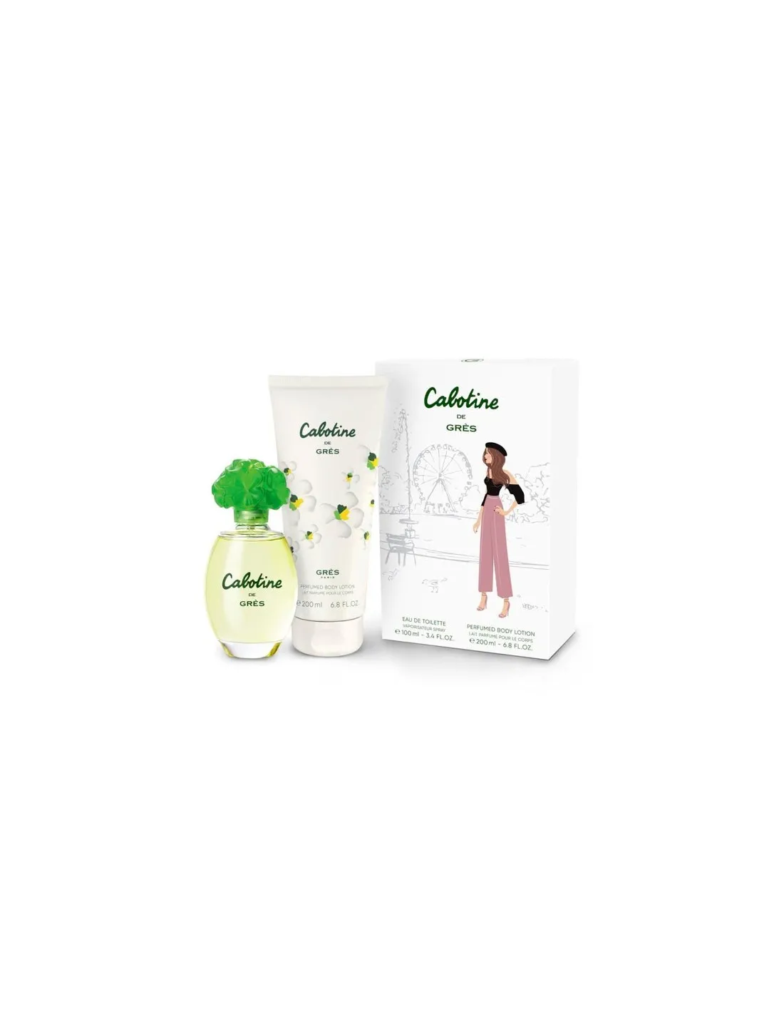 Gres Cabotine Eau De Toilette Spray 100ml Set 2 Artikel