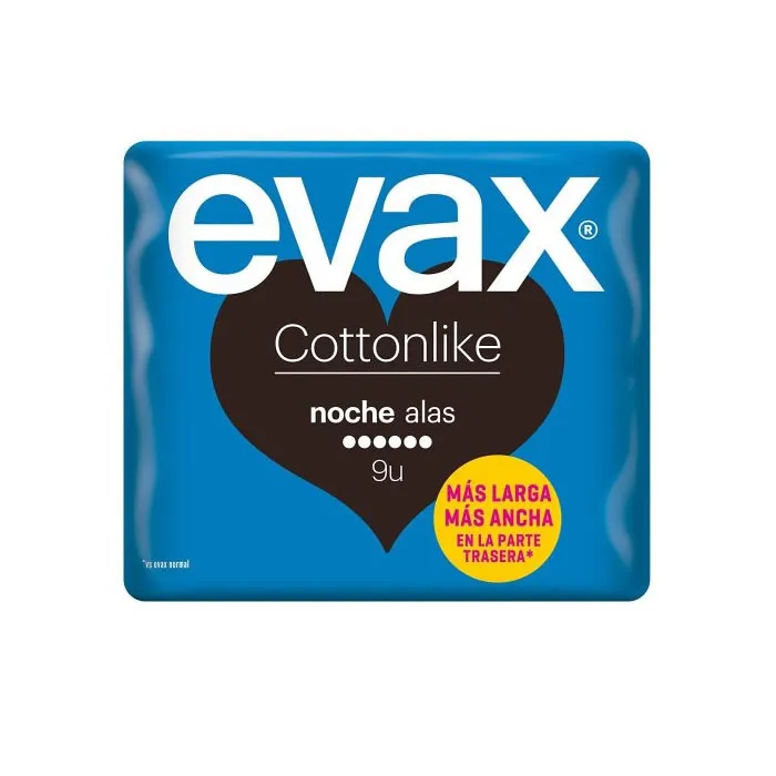 Assorbenti igienici Evax Cotton Like Night With Wings 9 unità