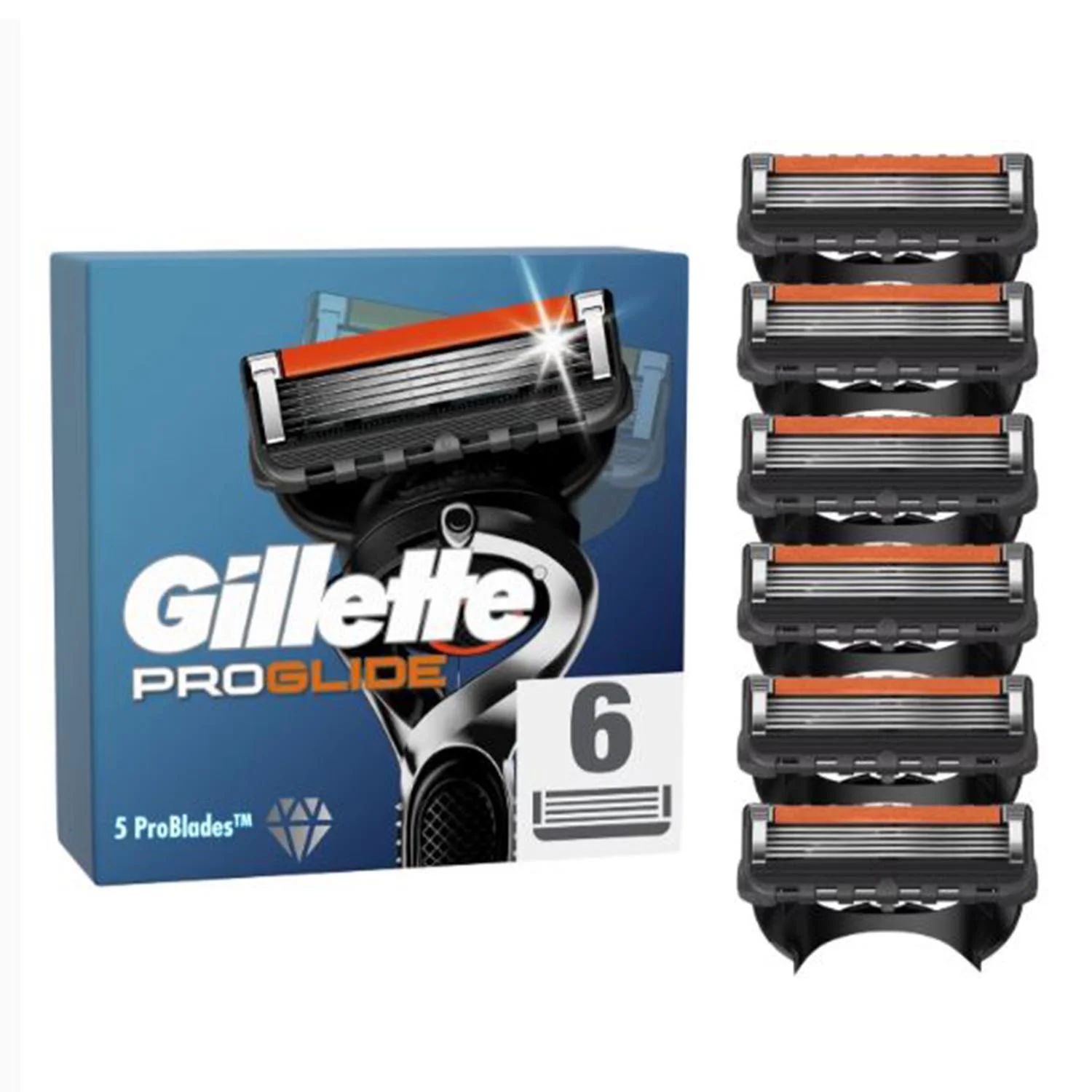 Confezione di lame Gillette Proglider, 6 testine