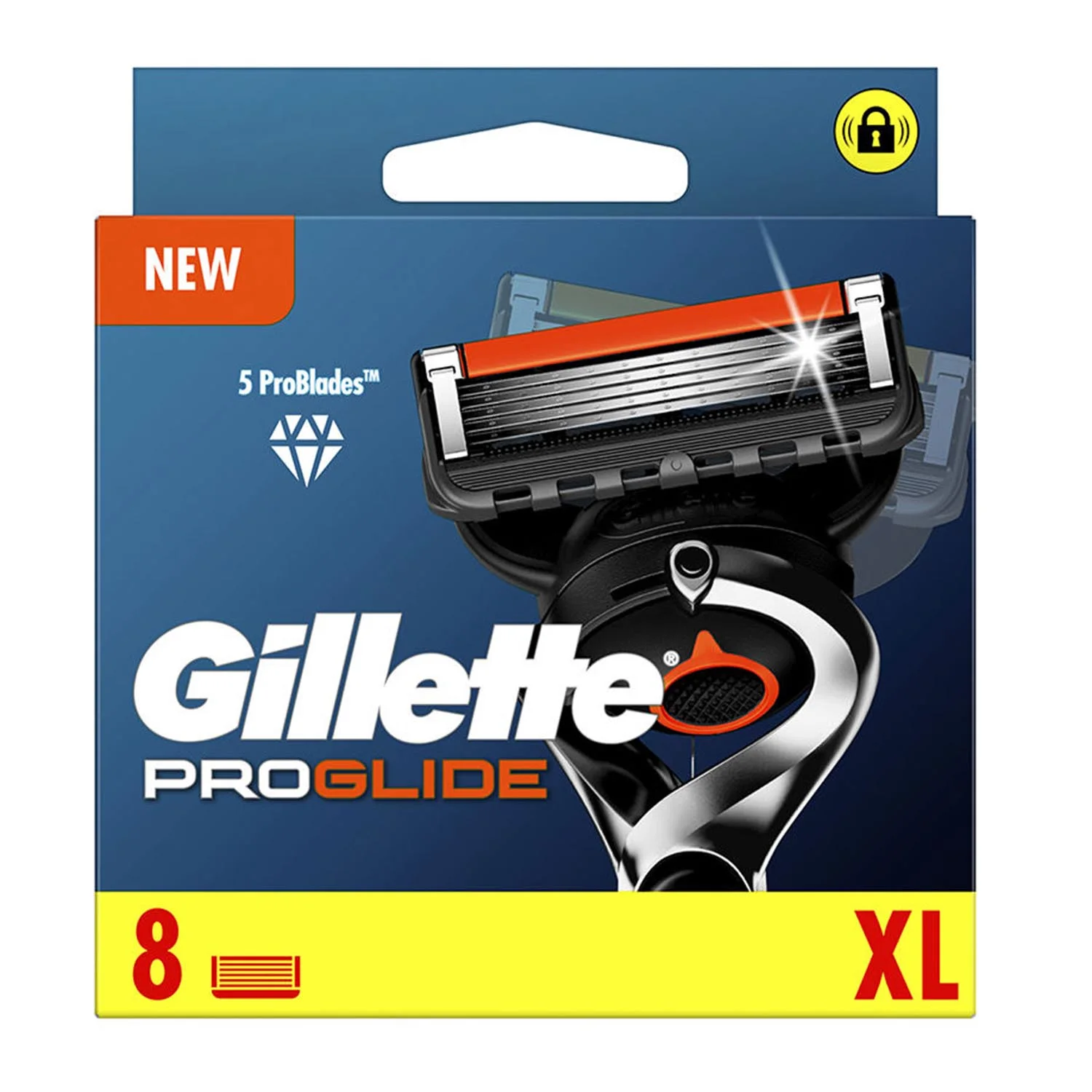 Caricabatterie Gillette Fusion Proglide con 8 ricariche