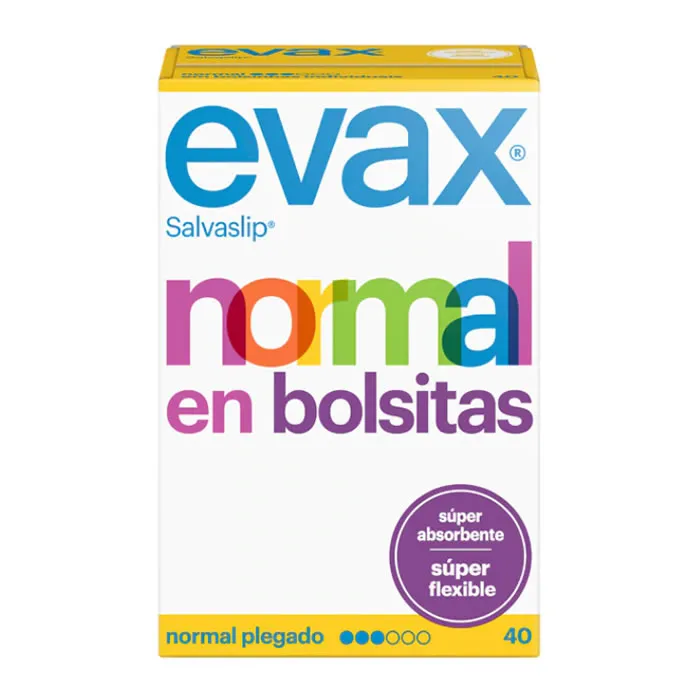 Salvaslip Evax Normal Fresh, piccole bustine da 40 unità