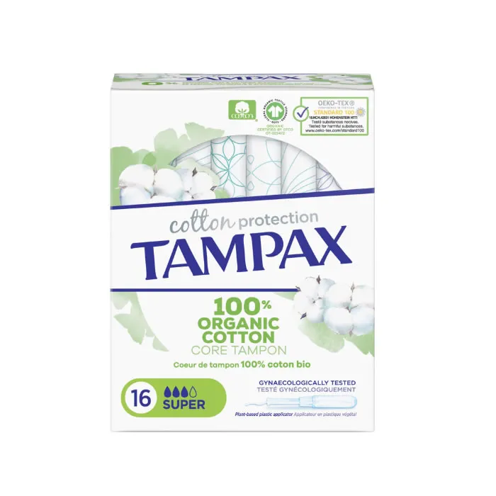 Tampax Organic Super Tampon 16 Units Tampax Organic Super Tampon 16 Units