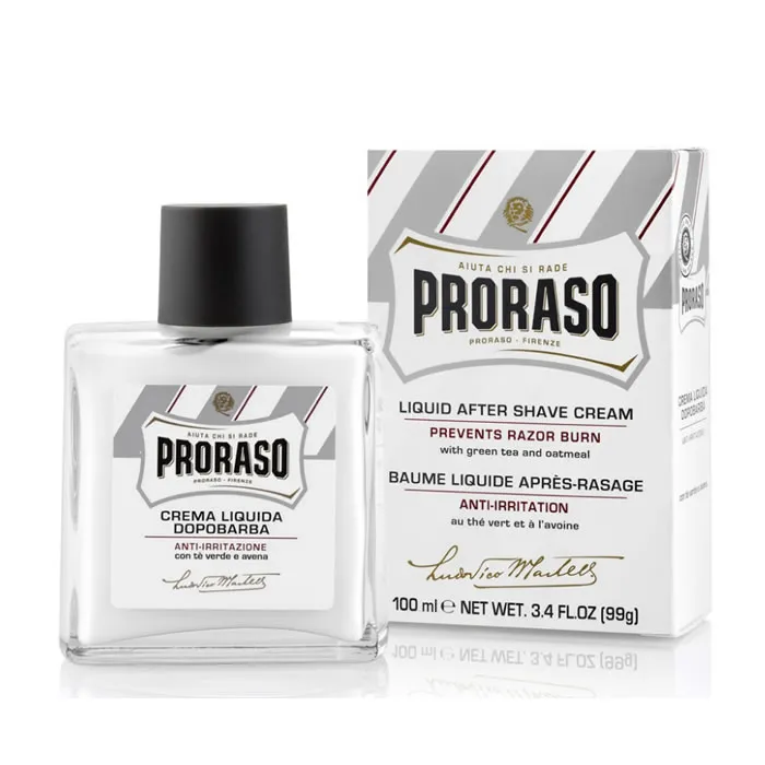Crema dopobarba liquida Proraso Previene il bruciore da rasoio 100 ml