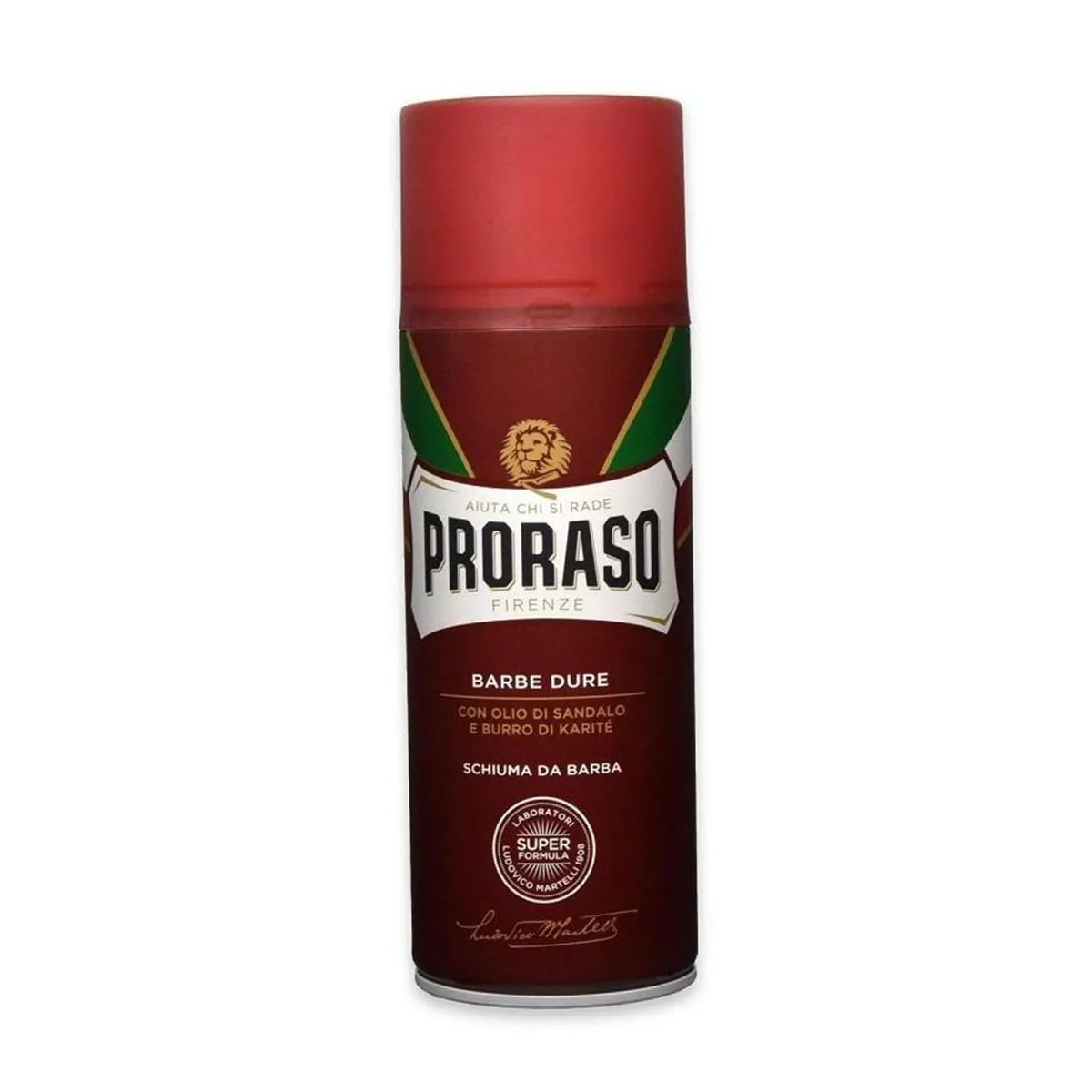 Proraso Schiuma da Barba per Barba Dura Sandalo e Burro di Karité 400ml