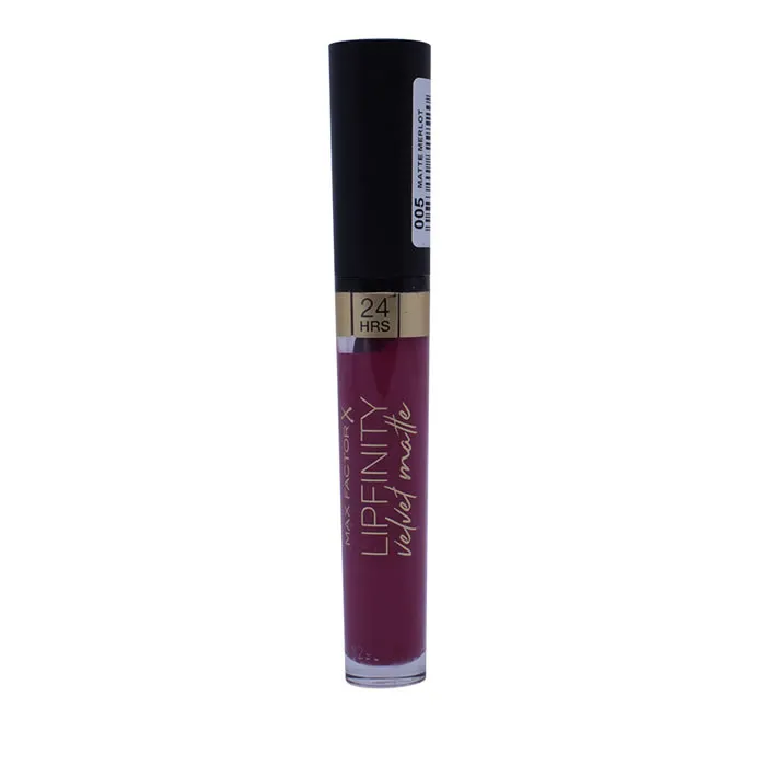 Max Factor Lipfinity Velvet Matte 005 Merlot opaco