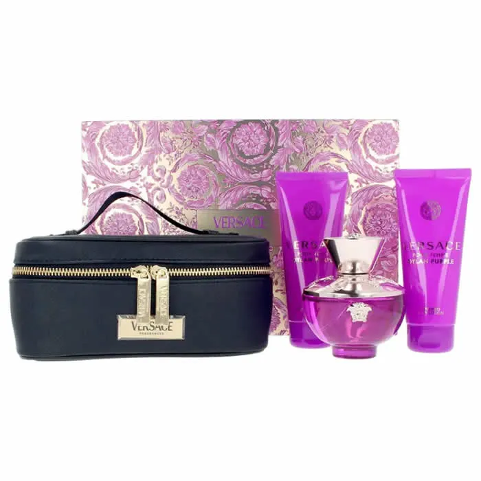 Versace Pour Femme Dylan Purple Eau De Parfum Spray 100ml Set da 4 Pezzi