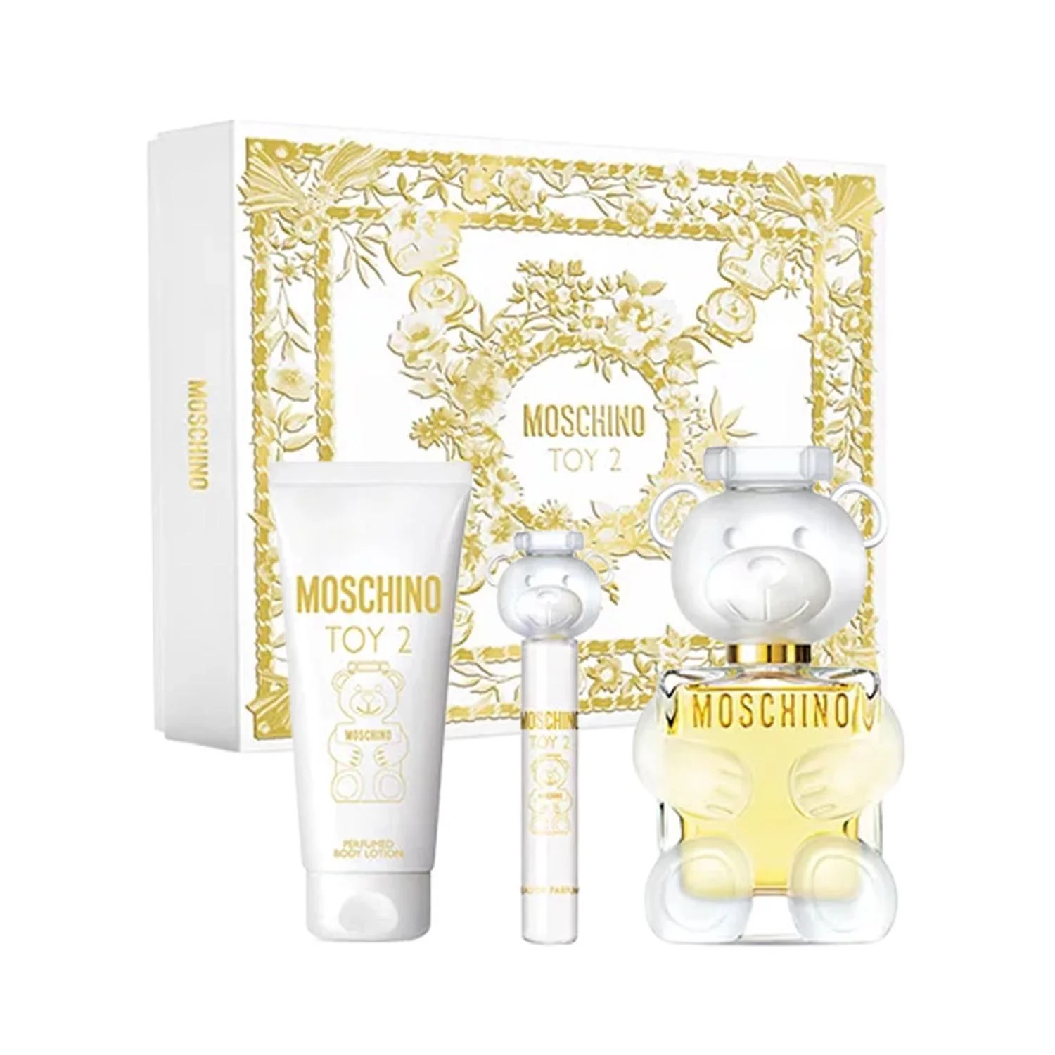 Moschino Toy 2 Eau De Parfum 100ml Spray Locion Corporal Perfumada 100ml Miniatura Eau De Parfum 10mlvaporizador