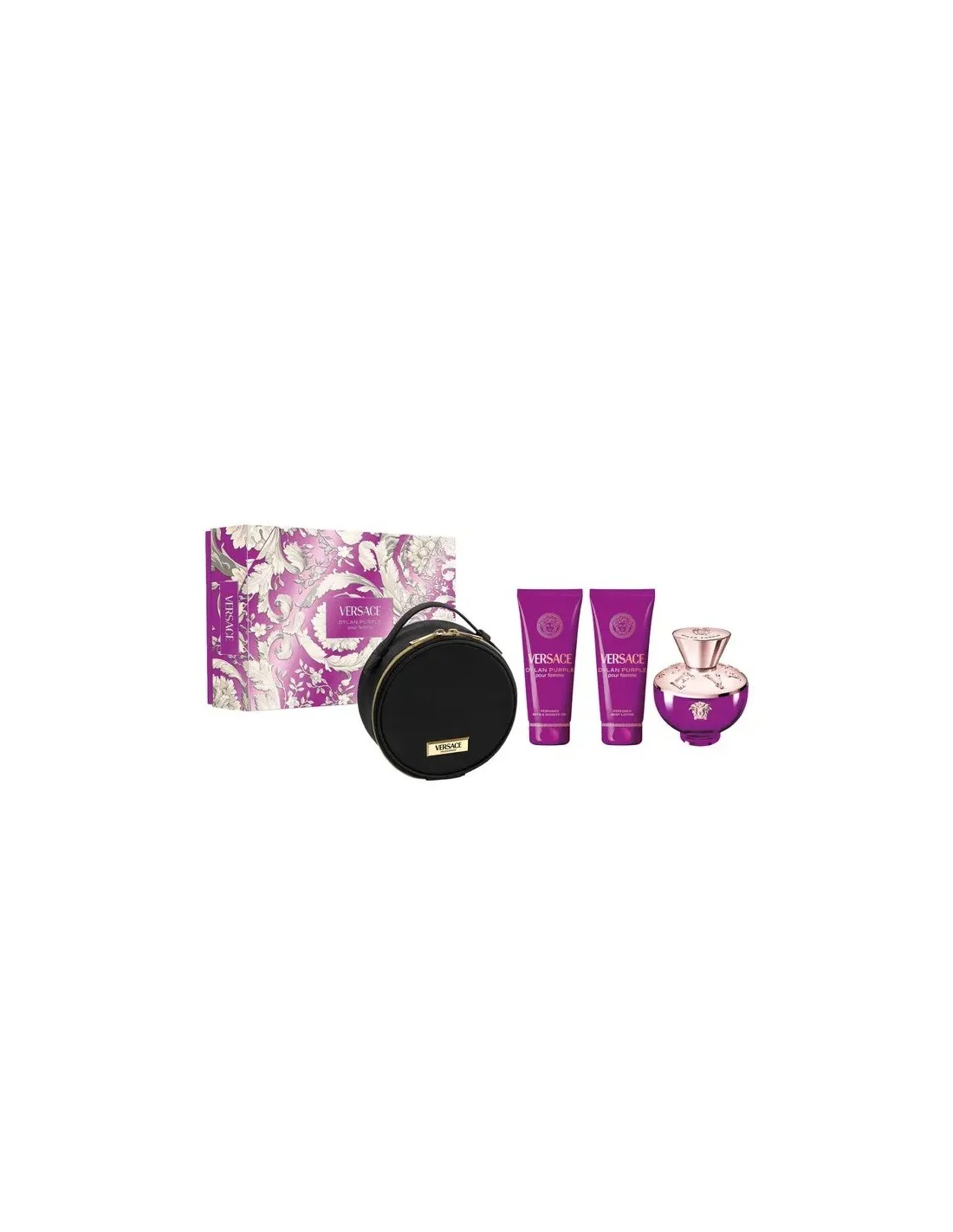 Versace Dylan Purple Eau de Perfume Spray 100ml Set 4 Pieces