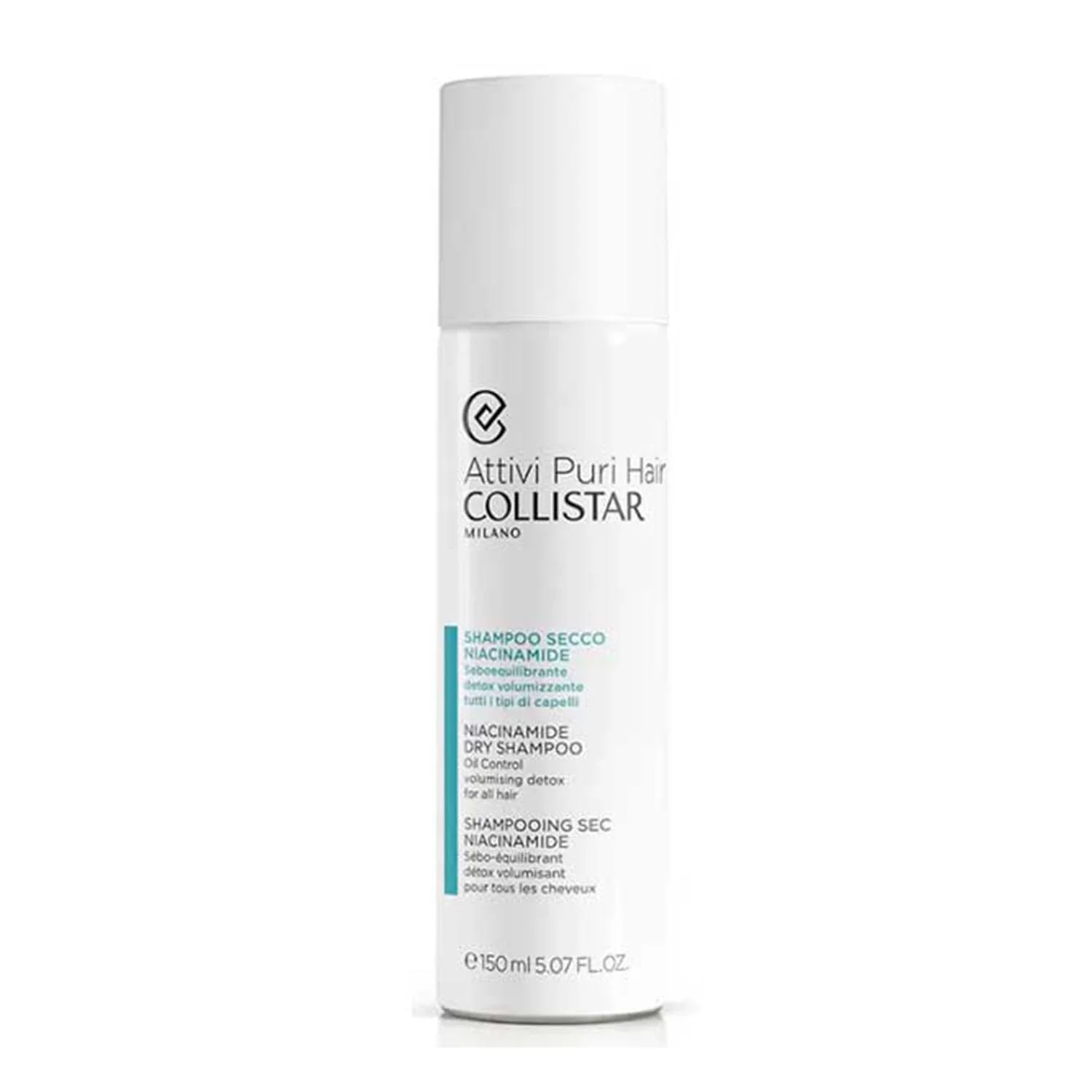 Collistar Shampoo Secco Seboregolatore alla Niacinamide per Tutti i Tipi di Capelli 150ml