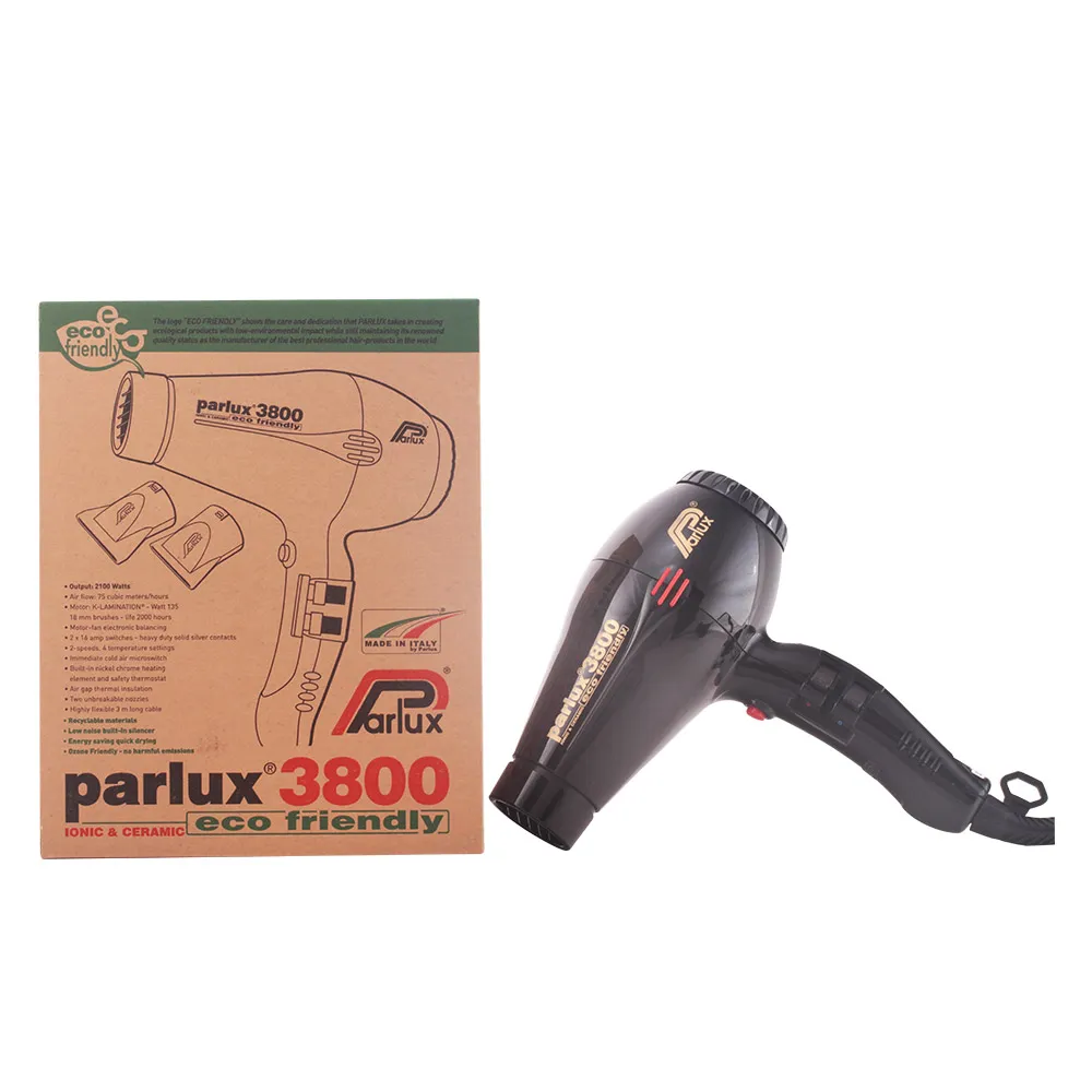 Parlux Asciugacapelli 3800 Ionic Ceramic Black