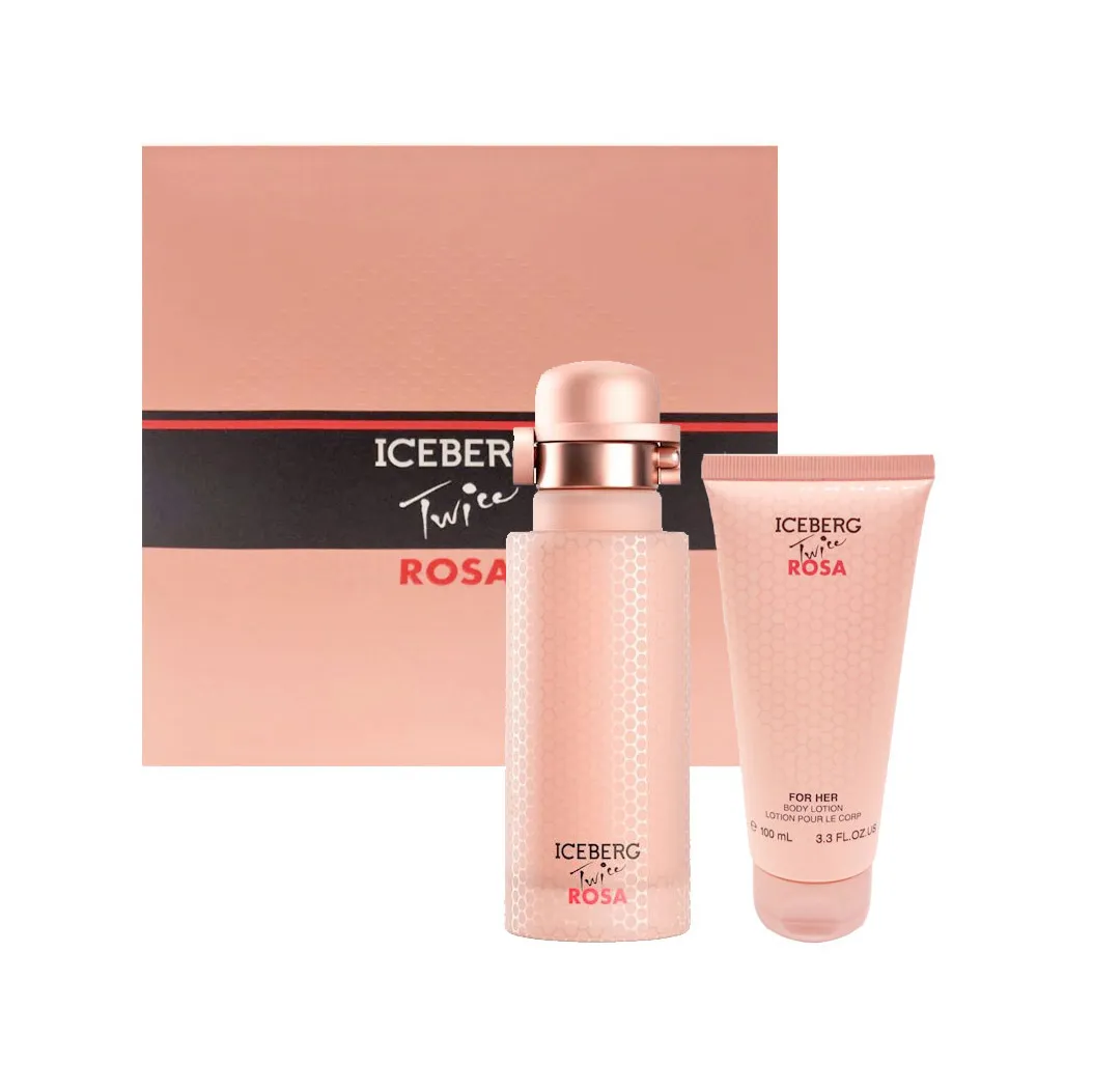 Iceberg Twice Rosa Eau De Toilette 125ml Spray Lotion Perfumada Corporal 100ml