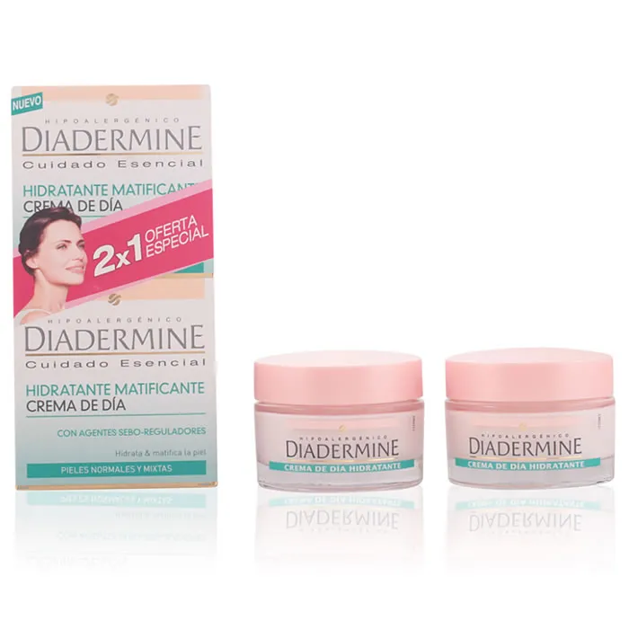 Diadermine Crema Giorno Idratante Opacizzante 50 ml Set 2 Pezzi