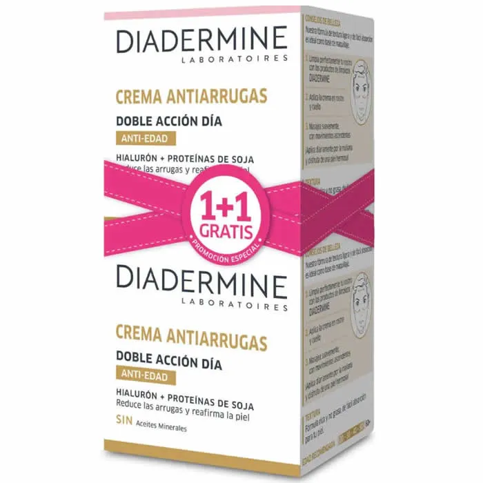 Diadermine Crema Giorno Antirughe Doppia Azione 50 ml Set 2 Pezzi
