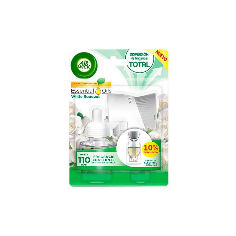 Air-Wick Ambientador Elettrico Completo White Bouquet 19ml