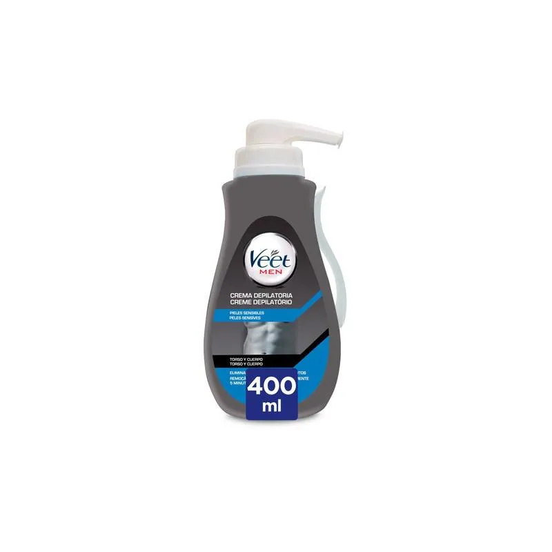 Veet Men Gel Crema Depilatoria per Pelli Sensibili 400ml