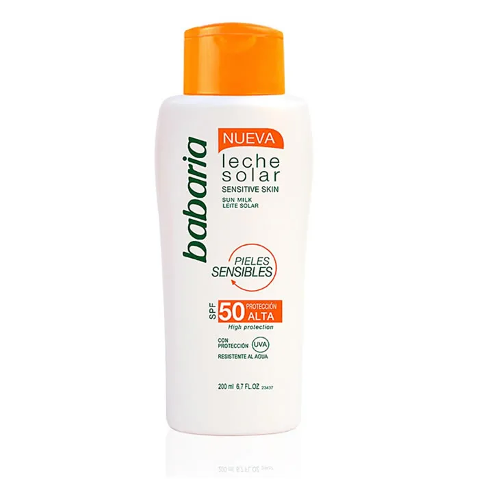 Spray solare Babaria per pelli sensibili SPF50 200 ml