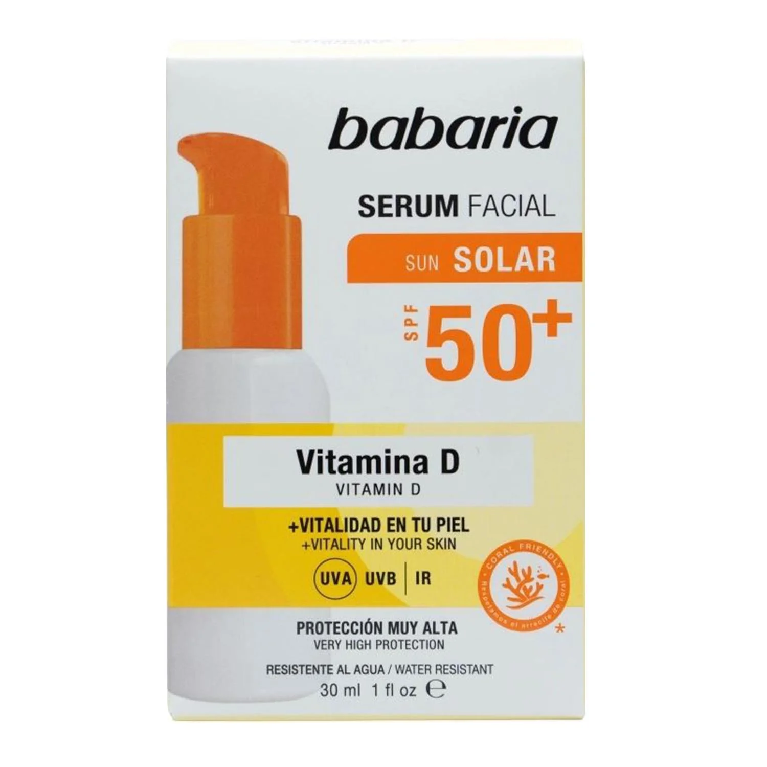 Babaria Vitamina D Waterproof Serum Facial SPF50 30ml