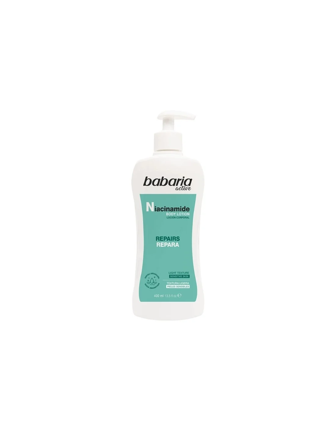 Babaria Active Niacinamide Body Lotion per pelli sensibili con diffusore 400 ml