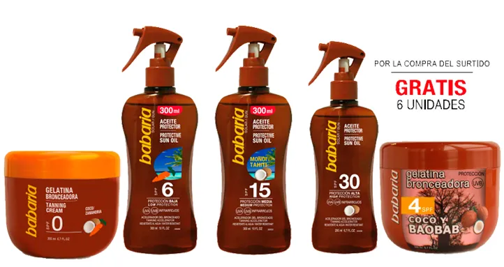 Oli assortiti Babaria Lotto 24 + 6 gelatine gratuite