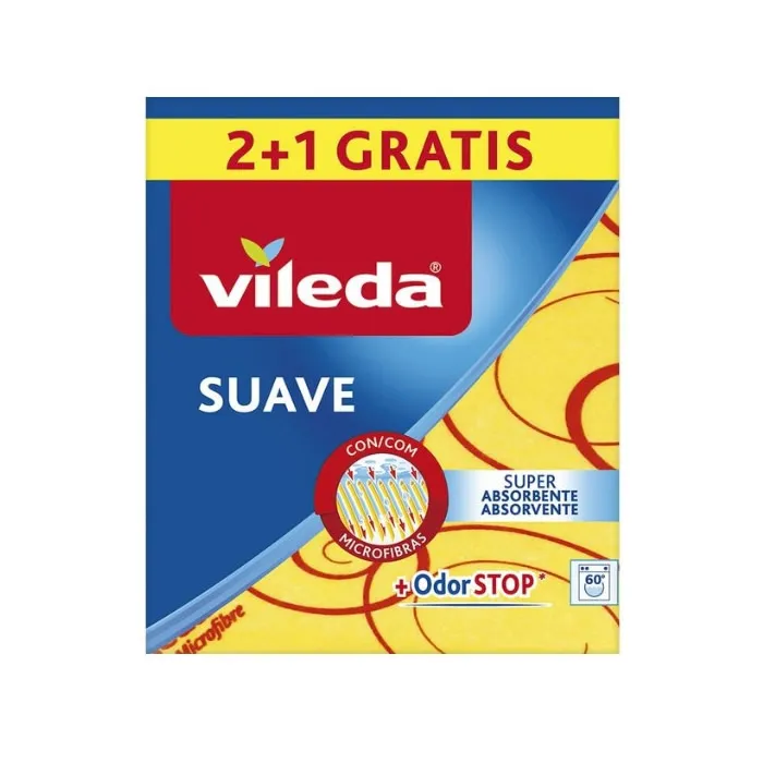 Vileda Panno morbido antiodore 3 unità