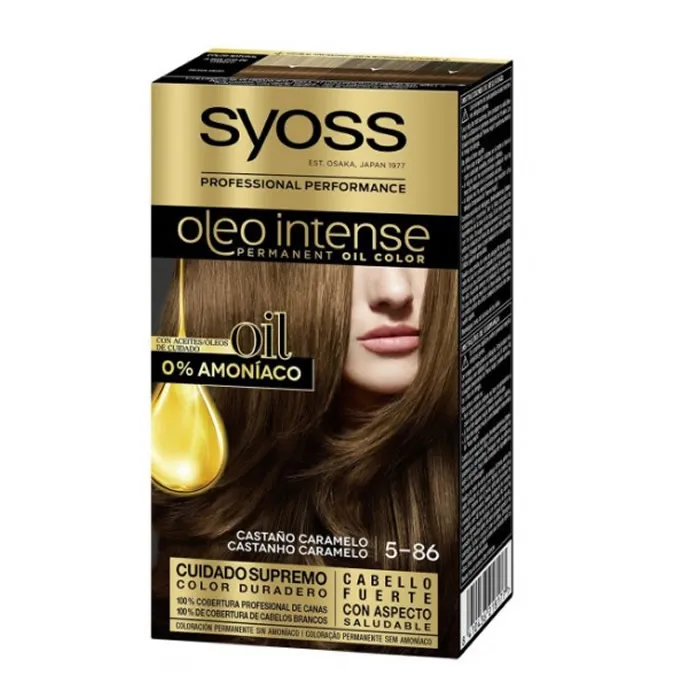 Syoss Oleo Intense Colorazione Permanente per Capelli 5-86 Castano Caramello