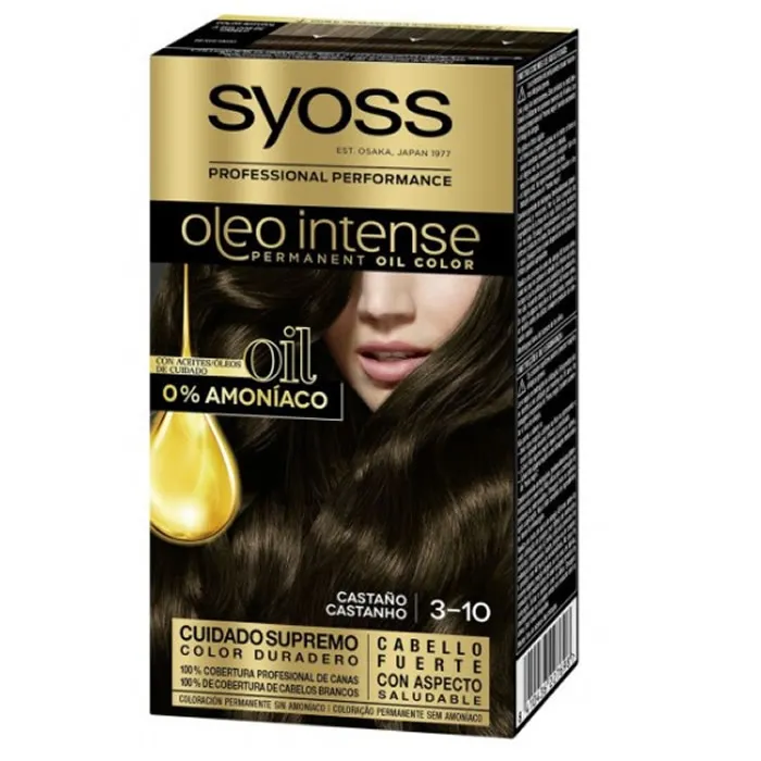 Syoss Oleo Intense Colorazione Permanente per Capelli 3-10 Castano