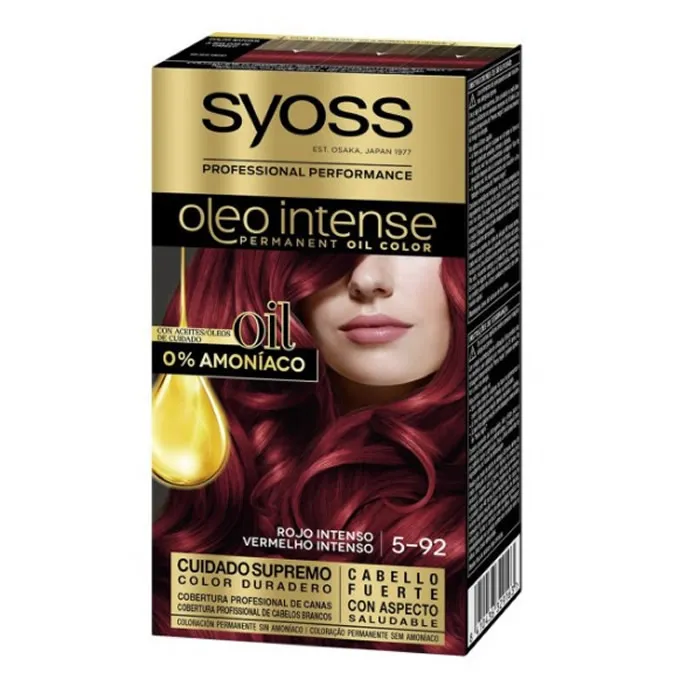 Syoss Oleo Intense Colorazione Permanente per Capelli 5-92 Rosso Intenso