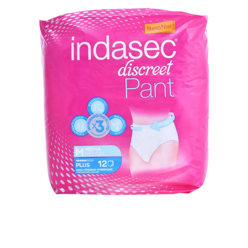 Indasec Pant Plus taglia media 12 unità