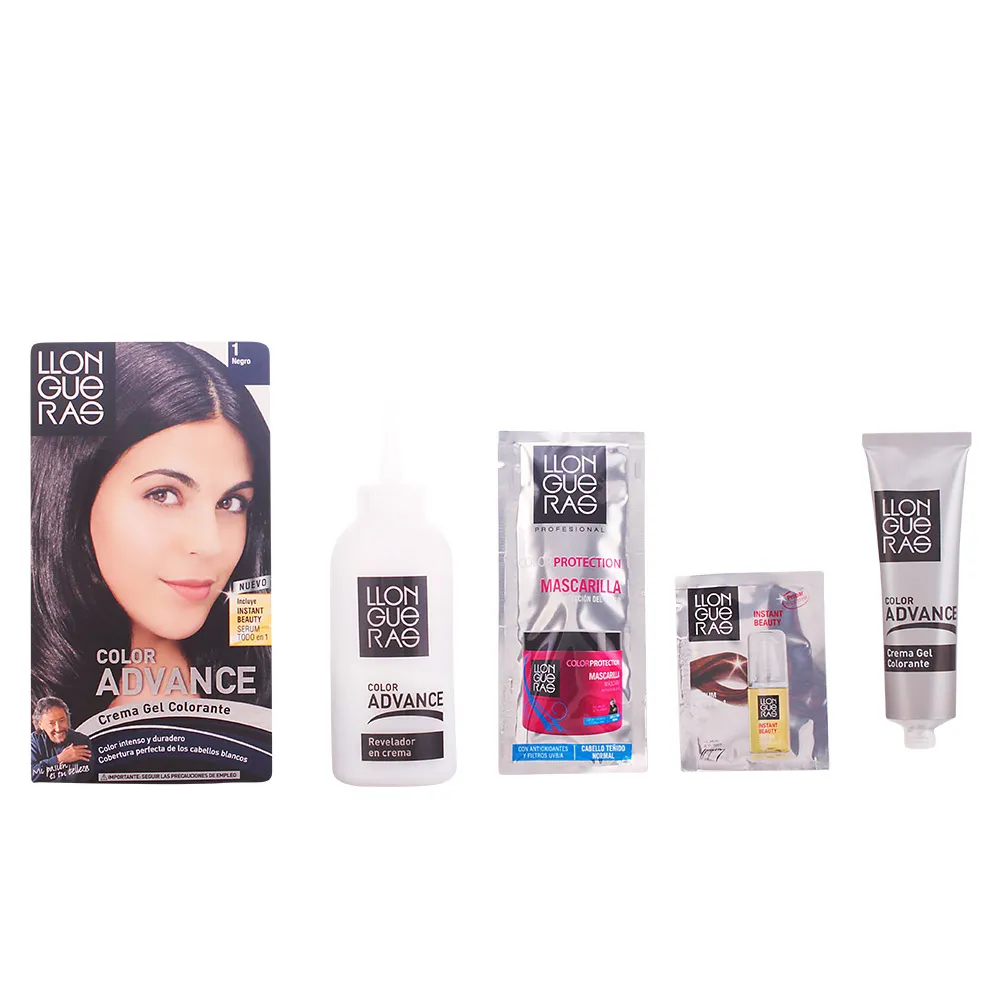 Llongueras Color Advance Colore per Capelli 1 Nero Naturale